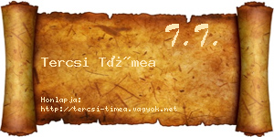 Tercsi Tímea névjegykártya